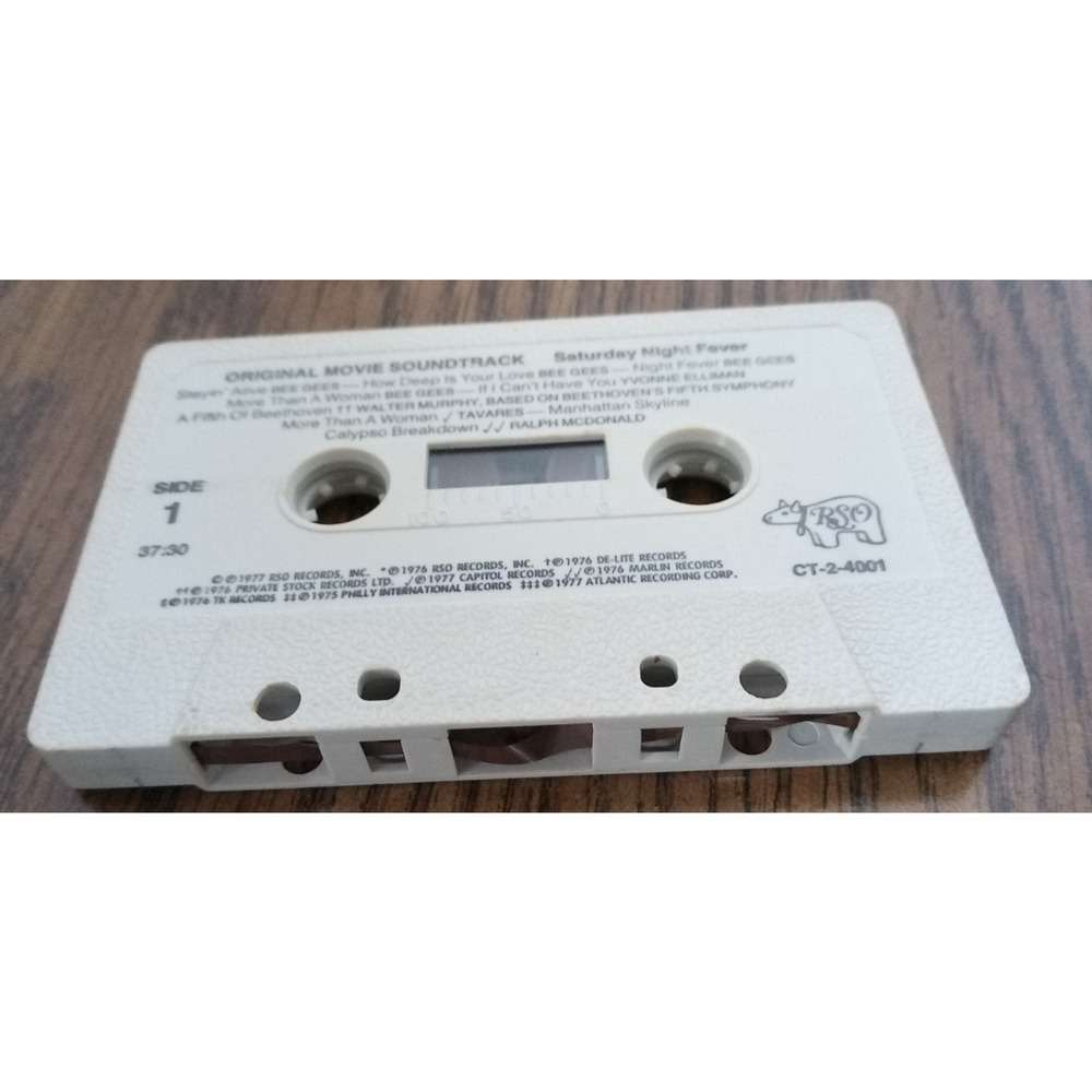 Saturday Night Fever Original Movie Soundtrack Cassette (1977 RSO REcords) - Picture 4 of 4